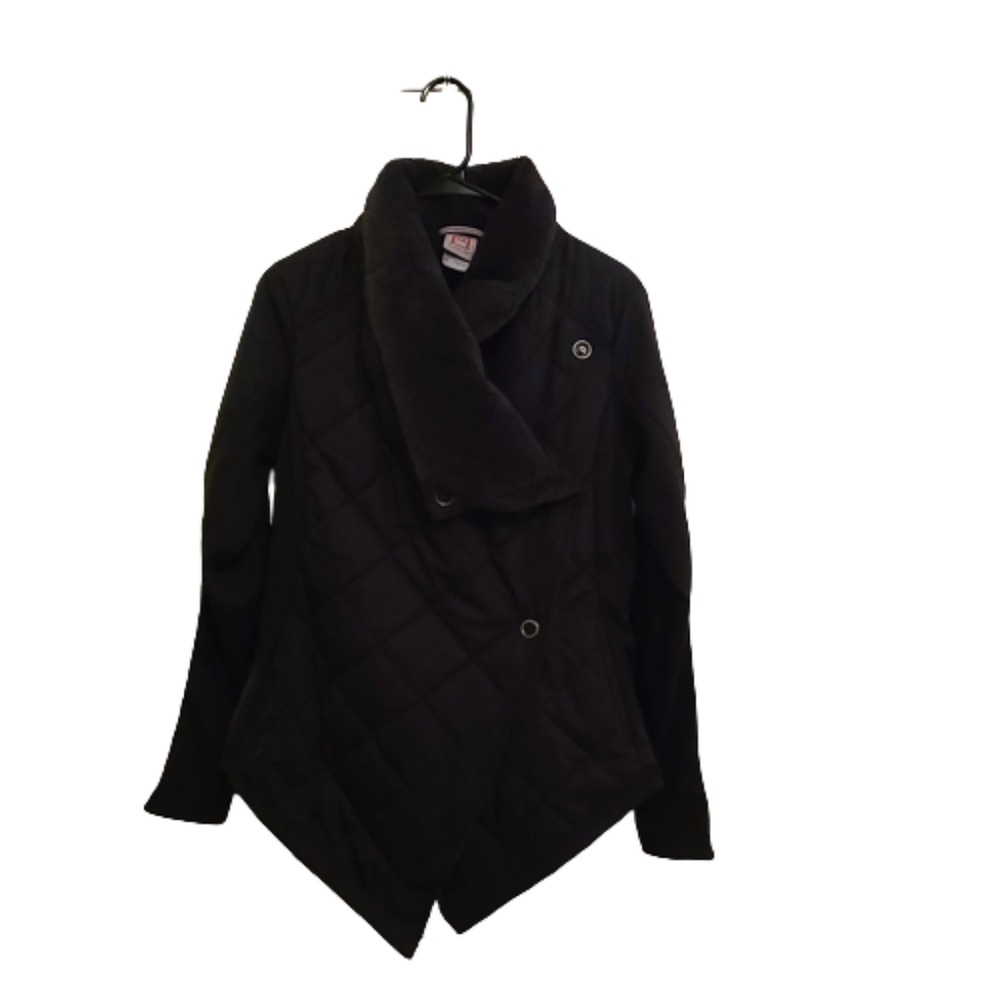Avalanche Woman's Quilted Wrap Coat with snaps